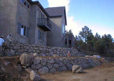 Boulder Retaining Wall